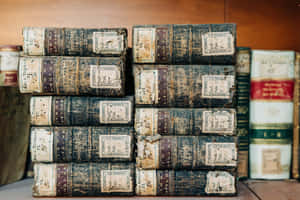 Antique_ Books_ Collection Wallpaper