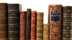 Antique Leather Bound Books Wallpaper