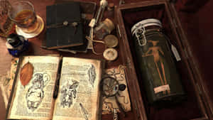 Antique Medical Curiosities Wallpaper