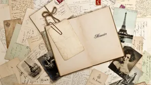 Antique Vintage Letters Collection Wallpaper