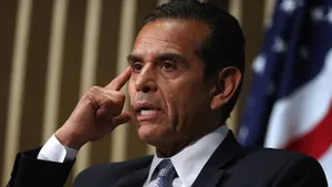 Antonio Villaraigosa Places Finger On His Head, Thinking Wallpaper