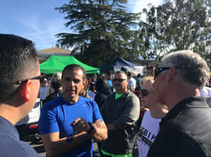 Antonio Villaraigosa Speaking To Hollywood Residents Wallpaper