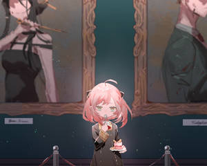 Anya Forger In A Gallery Wallpaper