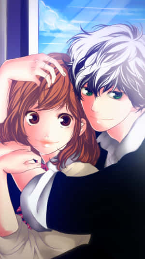 Ao Haru Ride Anime Couple Wallpaper