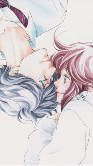 Ao Haru Ride Anime Couple Wallpaper