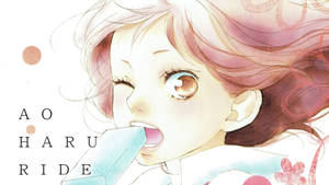 Ao Haru Ride Futaba Wink Wallpaper