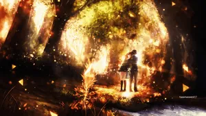 Ao Haru Ride Sparkling Forest Wallpaper