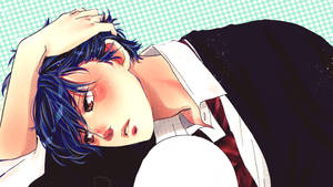 Ao Haru Ride Worried Kou Wallpaper