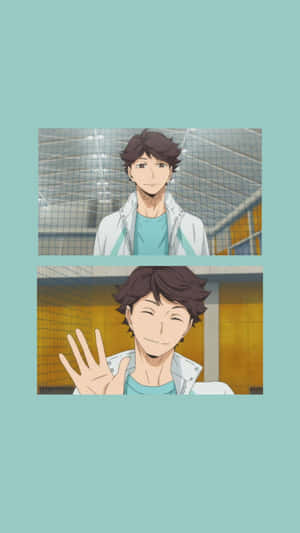 Aoba Johsai Toru Oikawa Aesthetic Phone Wallpaper