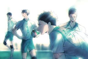 Aoba Johsai Volleyball Formation Wallpaper