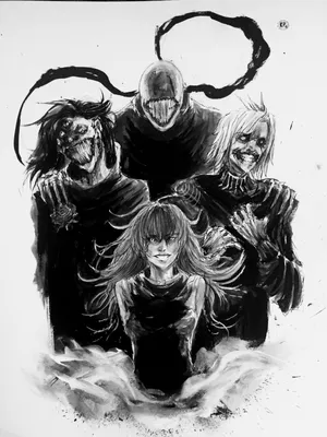 Aogiri Tree Members Gathering In Tokyo Ghoul Wallpaper