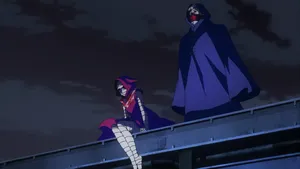 Aogiri Tree Standing Tall Against A Blood-red Sky Wallpaper