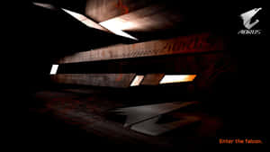 Aorus Falcon Entrance Dark Backdrop Wallpaper