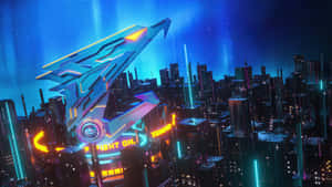 Aorus Futuristic Cityscape Night Wallpaper