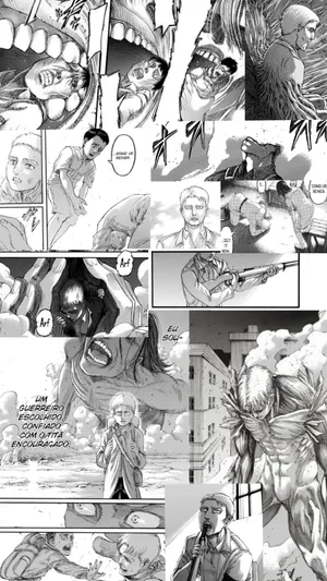 Aot Manga Collage Wallpaper