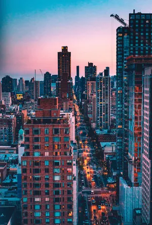 Apartment Buildings In New York Iphone Wallpaper