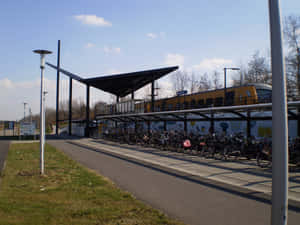 Apeldoorn Train Station Bicycle Parking Wallpaper