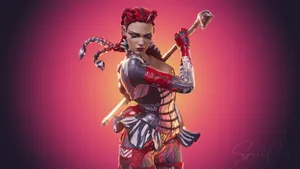 Apex Legends Loba Red Handed Skin Wallpaper