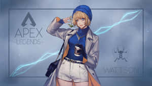 Apex Legends Wattson Female Controller Wallpaper