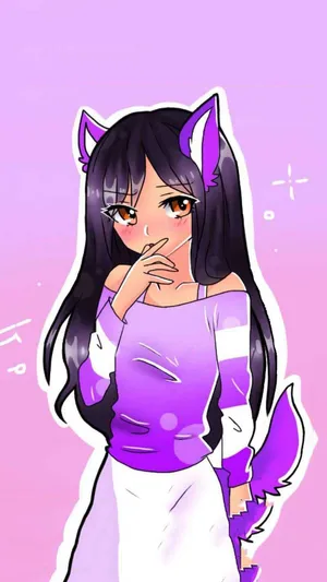 Aphmau Is Shy Wallpaper