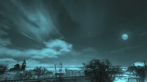 Apocalyptic Landscape Amid Nuclear Winter Wallpaper