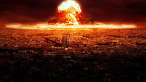 Apocalyptic_ Nuclear_ Explosion_ Over_ Cityscape Wallpaper