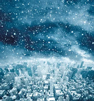 Apocalyptic Winter Landscape After Nuclear Fallout Wallpaper