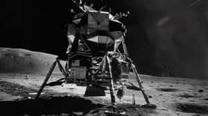 Apollo Lunar Module On Moon Surface Wallpaper