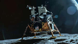 Apollo_ Lunar_ Module_ On_ Moon_ Surface.jpg Wallpaper