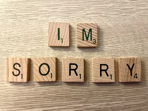 Apology Scrabble Tiles Wallpaper
