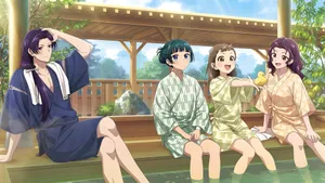 Apothecary Diaries Characters Relaxing Wallpaper