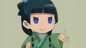 Apothecary Diaries Chibi Character Wallpaper