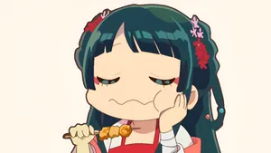 Apothecary Diaries Chibi Character Wallpaper