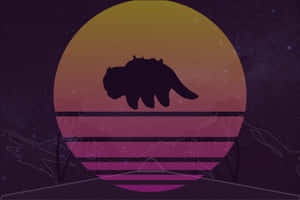 Appa Silhouette Against Sunset Wallpaper