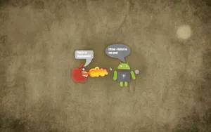 Apple And Android - The Smartphone Divide Wallpaper