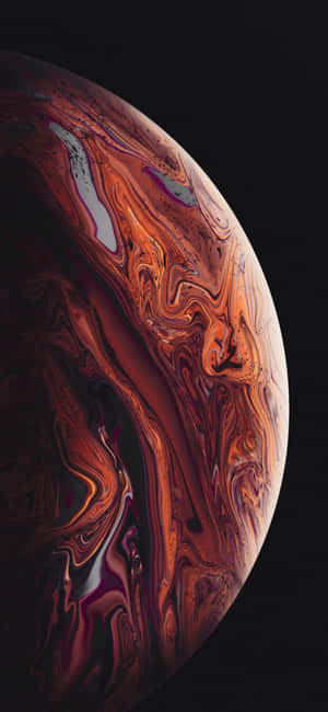 Apple Iphone Xs Brown Planet Wallpaper