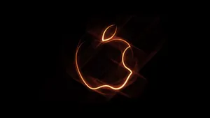 Apple Logo Light Art Wallpaper