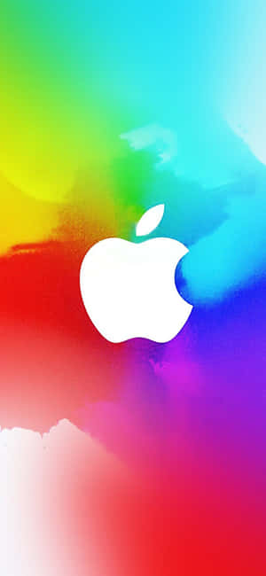 Apple Logo On An Iphone X Wallpaper