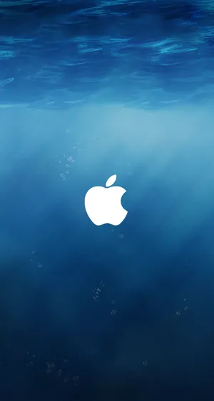 Apple Logo Under Water Wallpaper Wallpaper