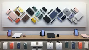 Apple Storei Phone Display Wall Wallpaper