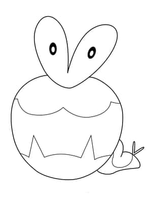 Applin Line Art Wallpaper