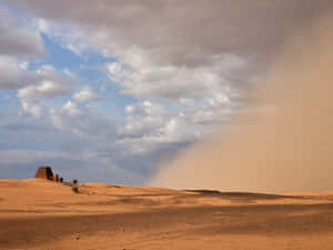 Approaching_ Dust_ Storm_ Desert_ Landscape.jpg Wallpaper