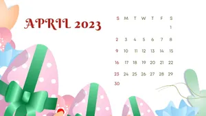 April 2023 Calendar Wallpaper