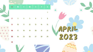 April 2023 Monthly Calendar Wallpaper