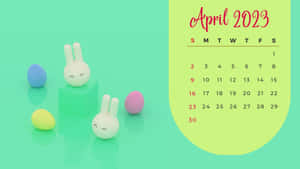 April 2023 Monthly Calendar Wallpaper