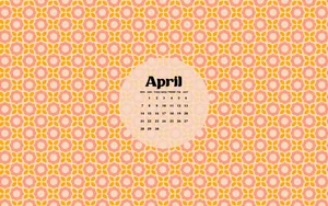 April Calendar Background Design Wallpaper