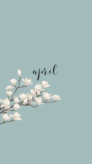 April Floral Aesthetic Wallpaper Wallpaper