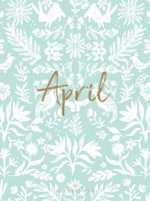 April Springtime Floral Pattern Wallpaper