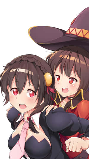 Aqua - The Goddess Who Guides Kazuma In The Wonderful World Of Konosuba Wallpaper