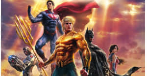 Aquaman And The Justice League Face A New Threat In Throne Of Atlantis Wallpaper